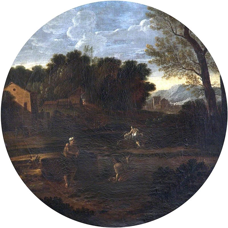 Paesaggio classico con figure - National Trust